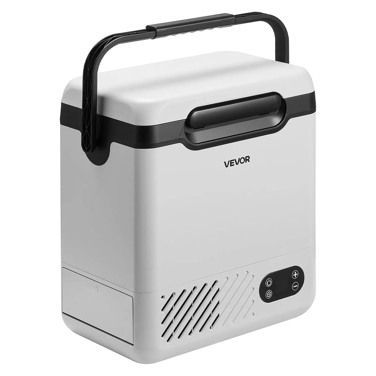 VEVOR 12 l auto ledusskapis ar kompresoru, pārnēsājama 12 V/24 V DC un 100–240 V AC elektriskā saldētava ar rokturi, temperatūra no -20 °C līdz 20 °C, kemperiem, automašīnām, laivām un kempingam
