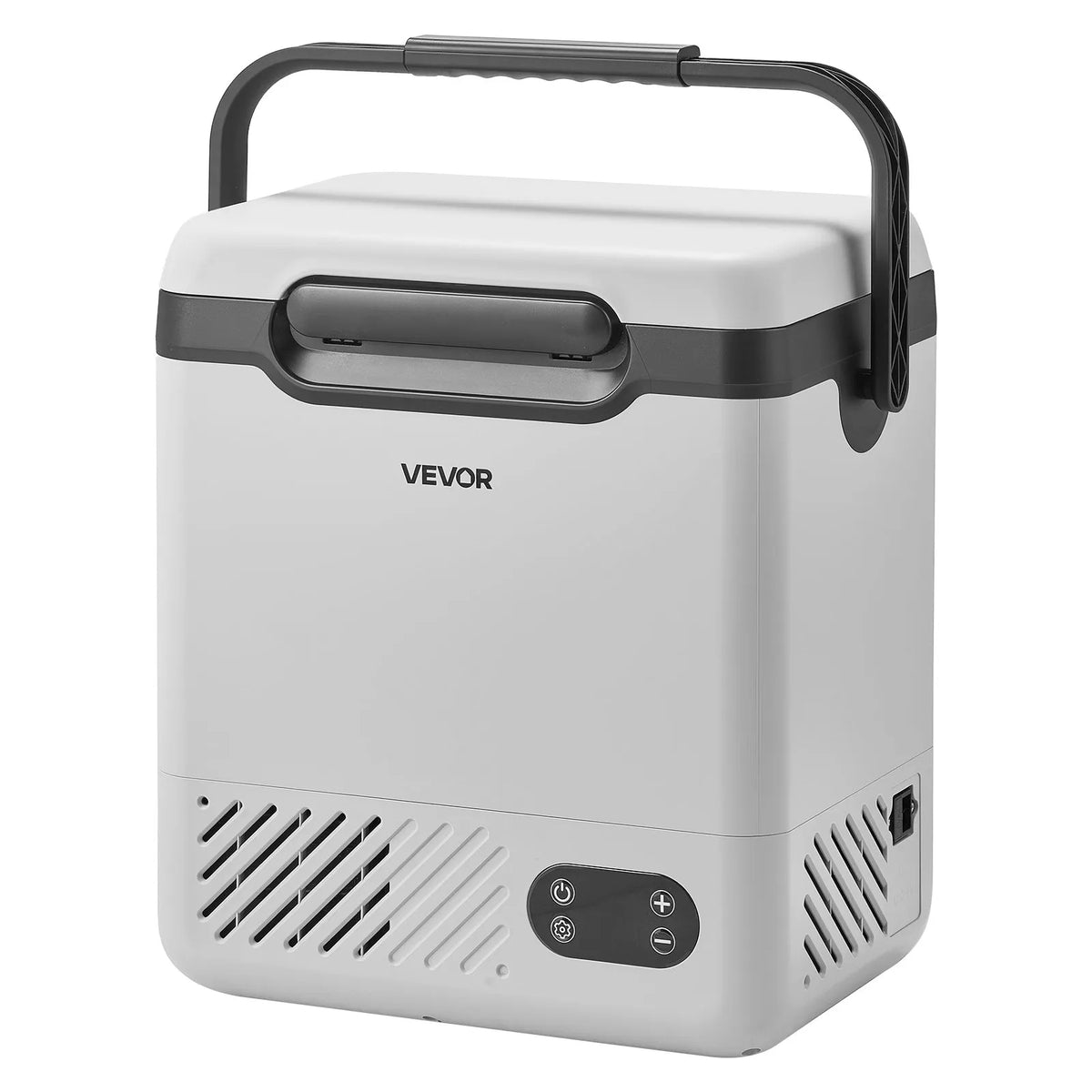 VEVOR 12 l auto ledusskapis ar kompresoru, pārnēsājama 12 V/24 V DC un 100–240 V AC elektriskā saldētava ar rokturi, temperatūra no -20 °C līdz 20 °C, kemperiem, automašīnām, laivām un kempingam