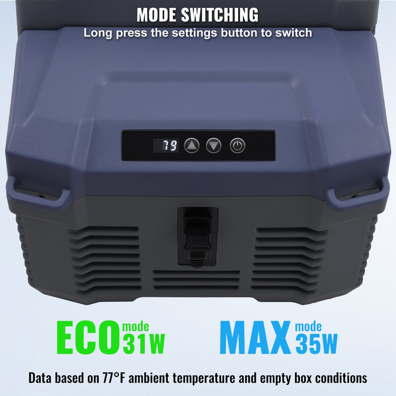 12L VEVOR pārnēsājams auto ledusskapis/saldētavas kompresors, viena zona