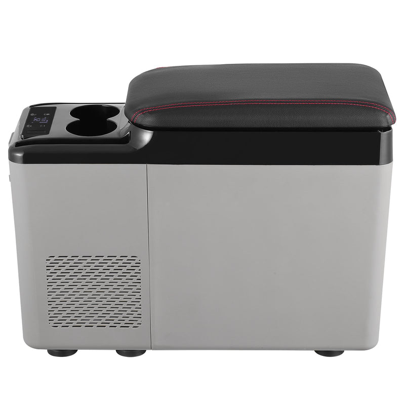 15L VEVOR pārnēsājamais auto ledusskapis-saldētava ar kompresoru, vienas zonas, lietošanai automašīnā un mājās