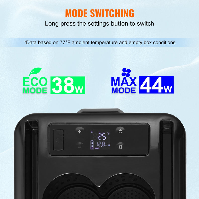 15L VEVOR pārnēsājamais auto ledusskapis-saldētava ar kompresoru, vienas zonas, lietošanai automašīnā un mājās