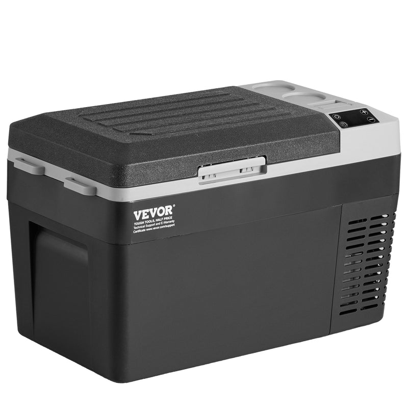 25L VEVOR pārnēsājams auto ledusskapis ar saldētavas kompresoru, vienas zonas