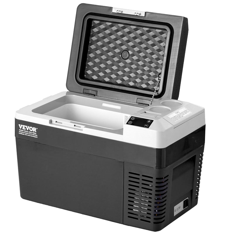 25L VEVOR pārnēsājams auto ledusskapis ar saldētavas kompresoru, vienas zonas
