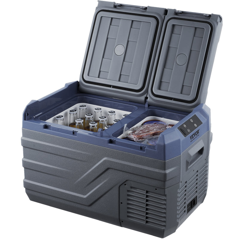 25L VEVOR pārnēsājams auto ledusskapis/saldētavas kompresors, divas zonas