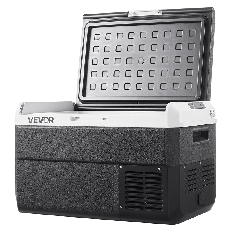 VEVOR 12 V auto ledusskapis 40 l ar regulējamu temperatūru - 20 ℃ līdz 20 ℃, pārnēsājams kompresora dzesētājs ar 12/24 V DC un 100–240 V AC, kempingam, ceļojumiem un RV - ZEMLETES.LV