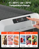 VEVOR 12 V auto ledusskapis 40 l ar regulējamu temperatūru - 20 ℃ līdz 20 ℃, pārnēsājams kompresora dzesētājs ar 12/24 V DC un 100–240 V AC, kempingam, ceļojumiem un RV - ZEMLETES.LV