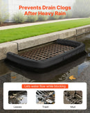 Nogulšņu filtrācijas zeķes, 4 gab., 12,7 × 304 cm, aizsardzībai pret eroziju un drenāžas sistēmu nosprostojumu