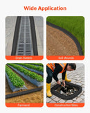 Nogulšņu filtrācijas zeķe 12,7 × 304 cm, aizsardzībai pret eroziju un drenāžas sistēmu nosprostojumu