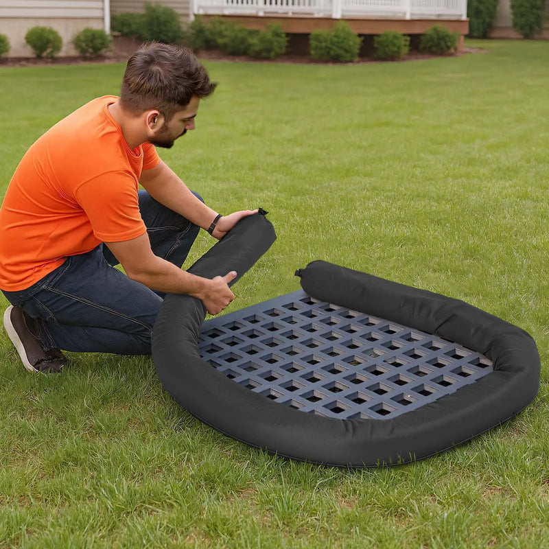 Nogulšņu filtrācijas zeķe 12,7 × 304 cm, aizsardzībai pret eroziju un drenāžas sistēmu nosprostojumu