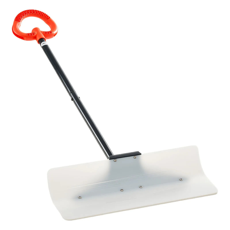 Sniega stūmējlāpsta 61 cm HDPE ar segmentētu kātu un ergonomisku rokturi