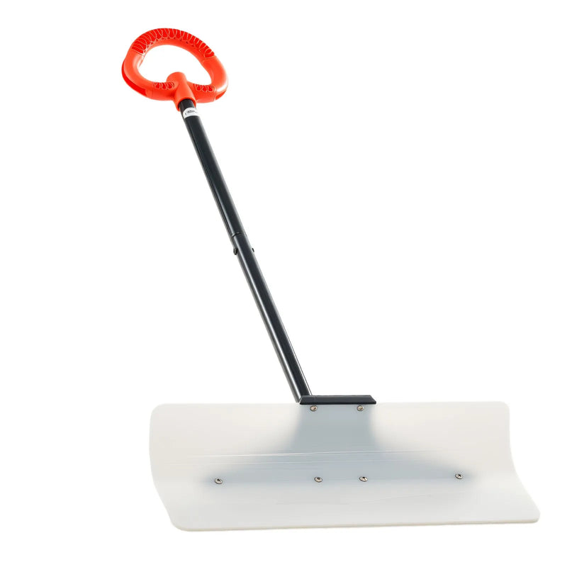 Sniega stūmējlāpsta 61 cm HDPE ar segmentētu kātu un ergonomisku rokturi