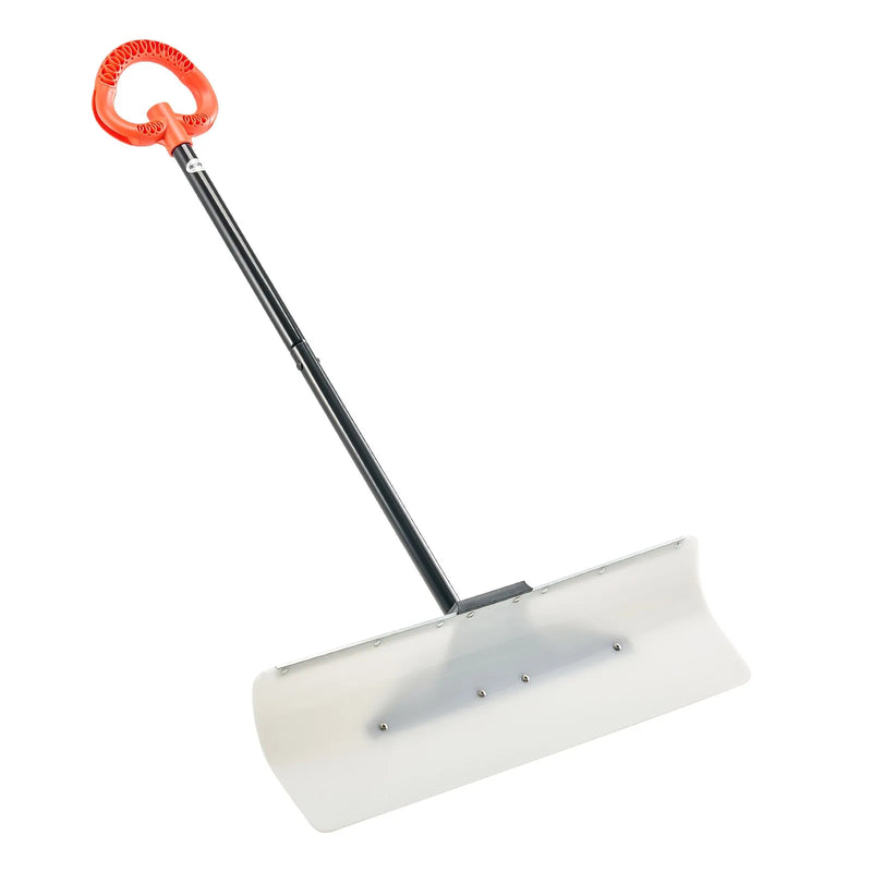 Sniega stumjamā lāpsta 76,2 cm ar ergonomisku rokturi, HDPE asmens un metāla malu, segmentēts rokturis, pārnēsājama piebraucamajiem ceļiem