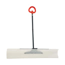 Sniega stūmējlāpsta, 122 cm āra sniega tīrīšanas lāpsta ar ergonoomisku rokturi, HDPE plastmasas asmeni, segmentētu kātu un metāla malu, pārnēsājams sniega novākšanas rīks piebraucamajiem ceļiem un dārzam