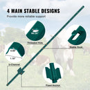 152 см метала žoga stabi T veida, zaļi, 10 gab., pastiprināti