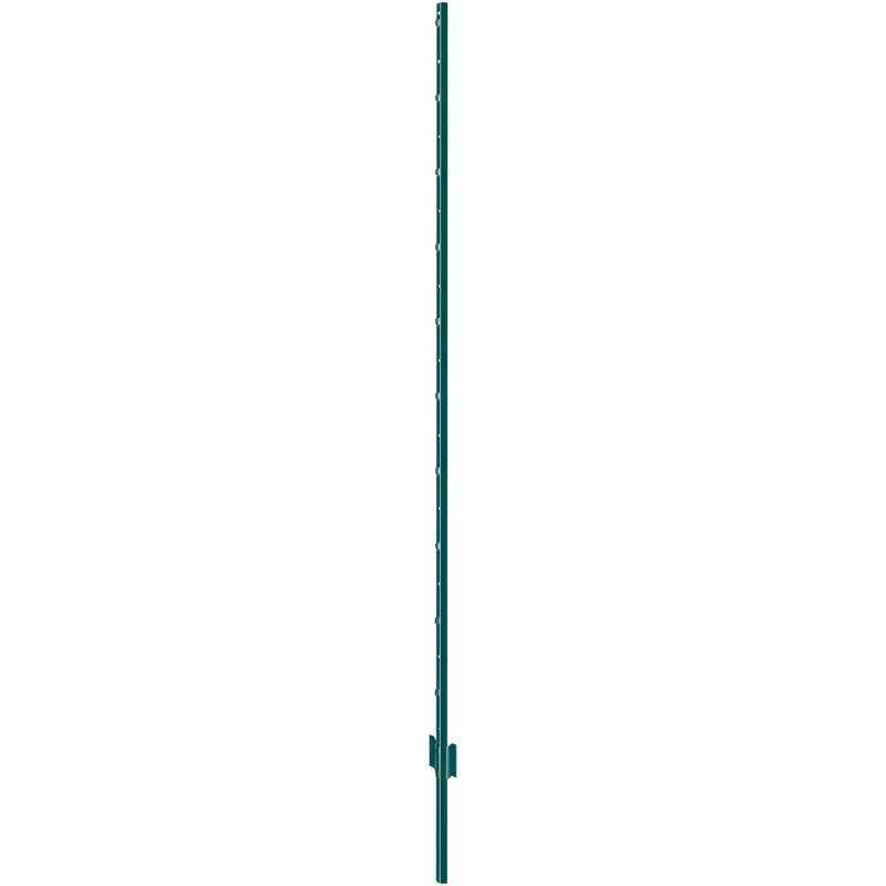 Metāla žoga stabi 183 cm, 6 gab., T-veida, pastiprināti, zaļi
