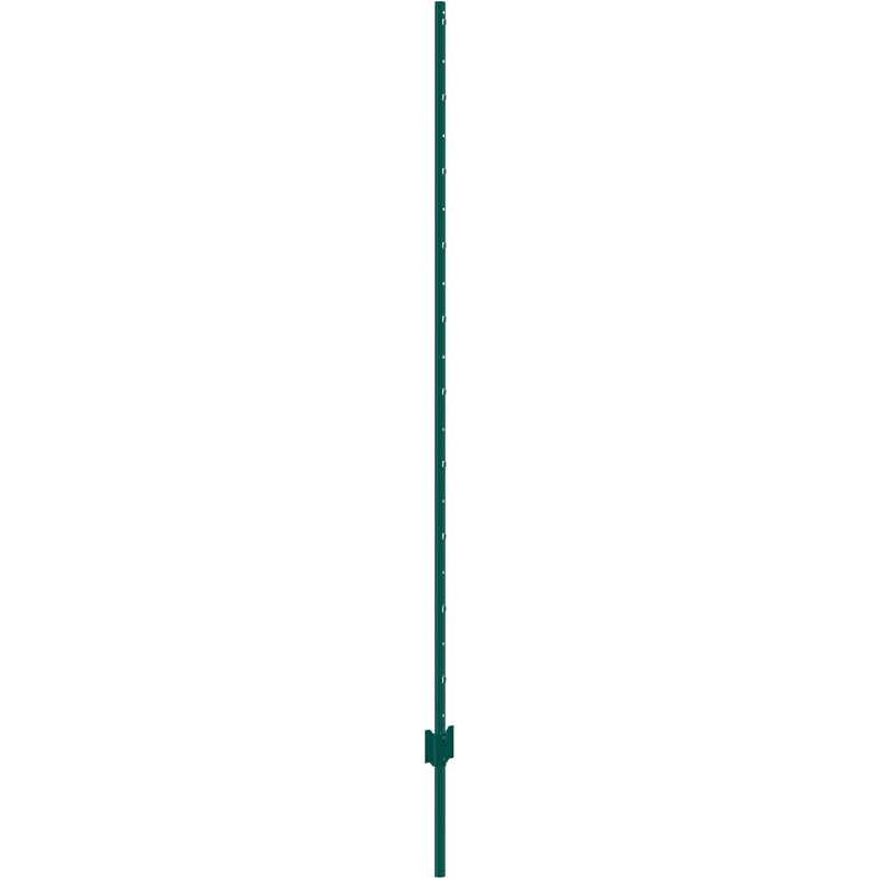 Metāla žoga stabi 183 cm, 6 gab., T-veida, pastiprināti, zaļi