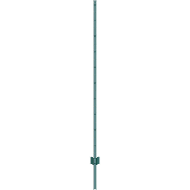 Metāla žoga stabi 183 cm, 6 gab., T-veida, pastiprināti, zaļi