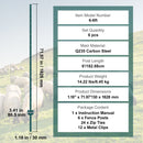Metāla žoga stabi 183 cm, 6 gab., T-veida, pastiprināti, zaļi