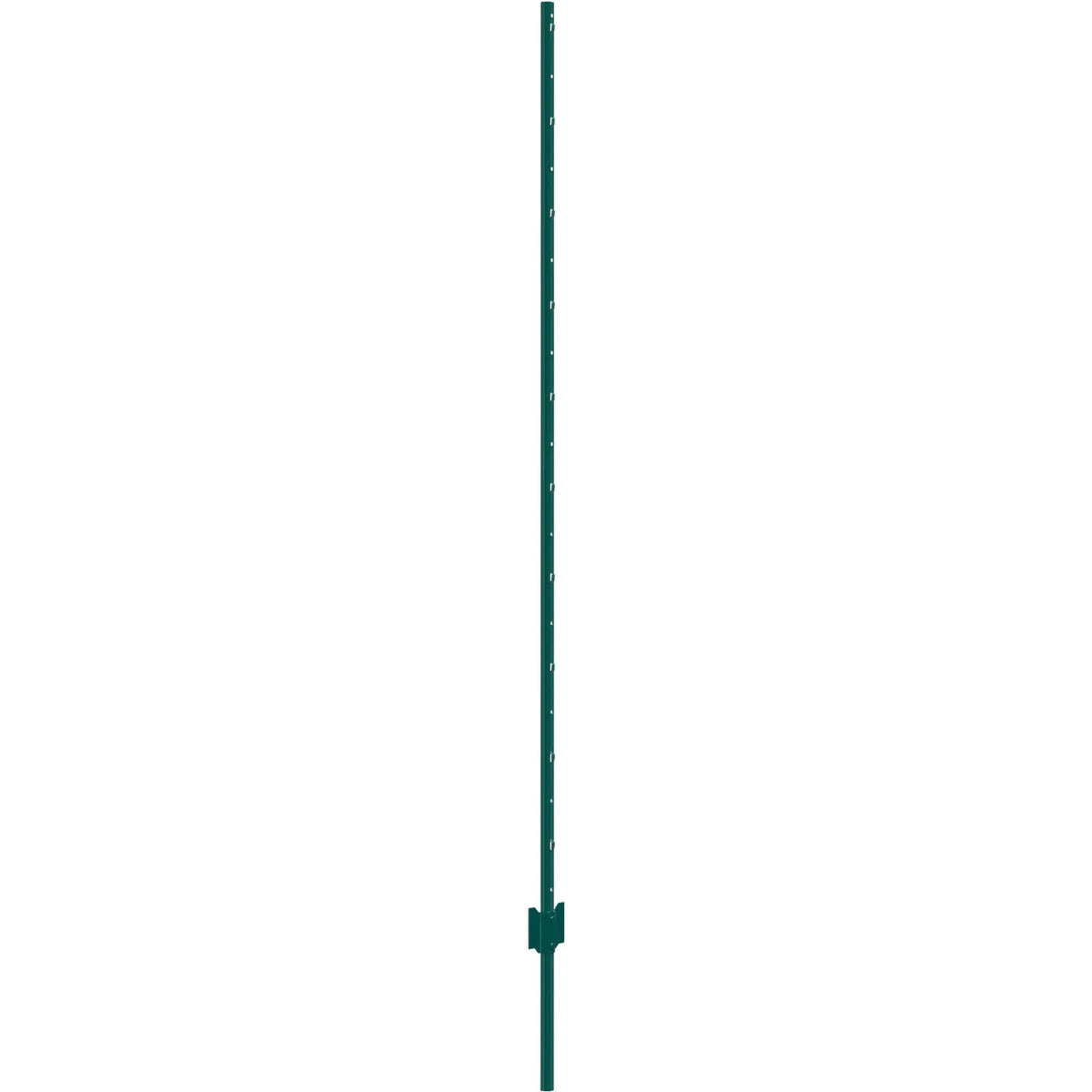 182,9 cm metāla žoga stabi, zaļi, 10 gab., pastiprināti