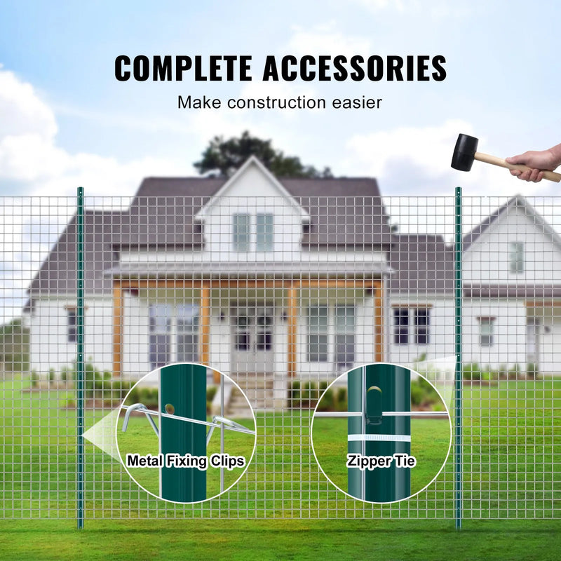 182,9 см метала жога стаб, zaļi, 10 gab., pastiprināti