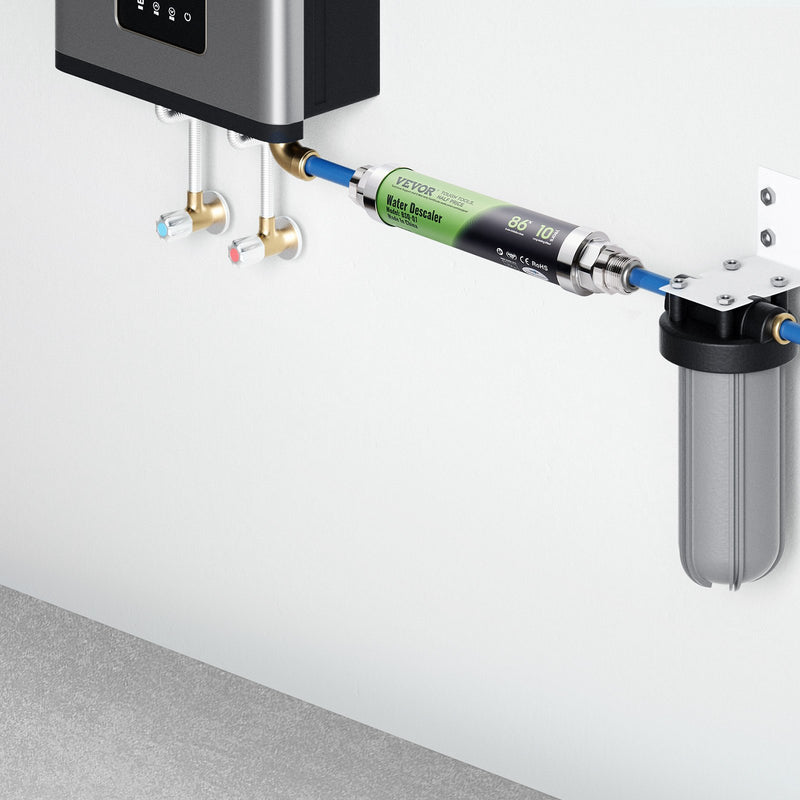 VEVOR bezsāls ūdens atkaļķošanas sistēma visai mājai, SAAS sakausējums