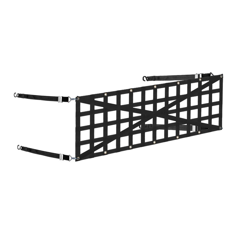 Aizmugures aizsargtīkls Pikapa kravas kastes tīkls 1370 × 460 mm Regulējams ar krustenisko dizainu