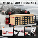 Pikapa aizmugures borta tīkls 137 × 46 cm ar regulējamu stiprinājumu kravas automašīnām