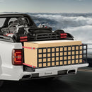 Pikapa aizmugures borta tīkls 137 × 46 cm ar regulējamu stiprinājumu kravas automašīnām