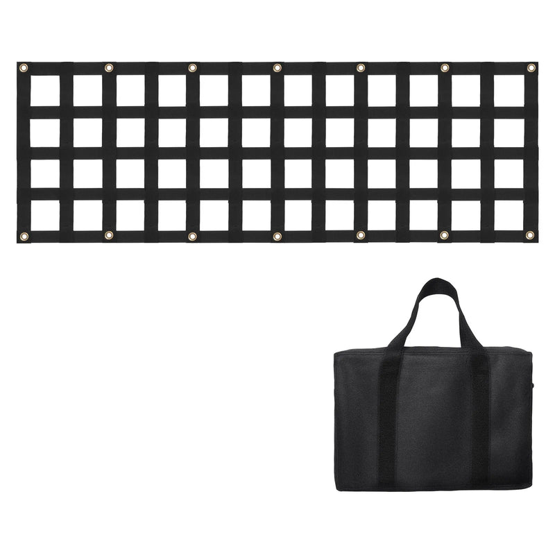 Pikapa aizmugures borta tīkls 137 × 46 cm ar regulējamu stiprinājumu kravas automašīnām