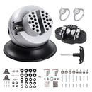 VEVOR 78 mm gravēšanas bumbuļskava, 360° rotējošs gravēšanas bloks ar 70 piederumiem, Juvelierizstrādājumu un dārgakmeņu inkrustācijas instruments