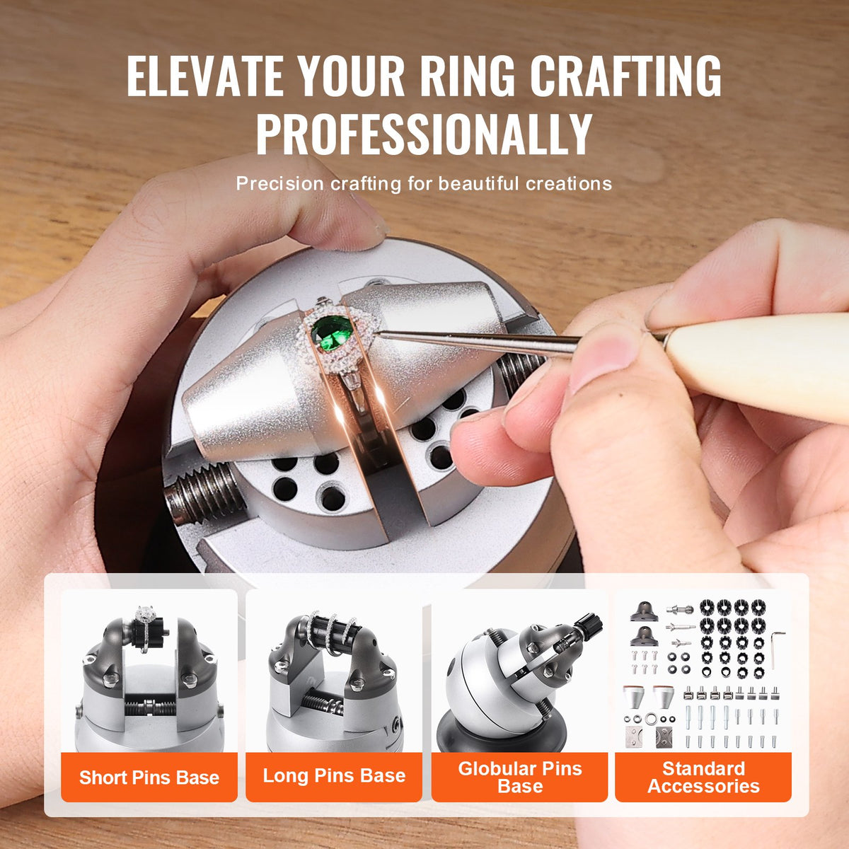 VEVOR Engraving Rotary Tool 78 mm, 360° Rotating, with 70 Accessories, for Jewellery and Inlay Work