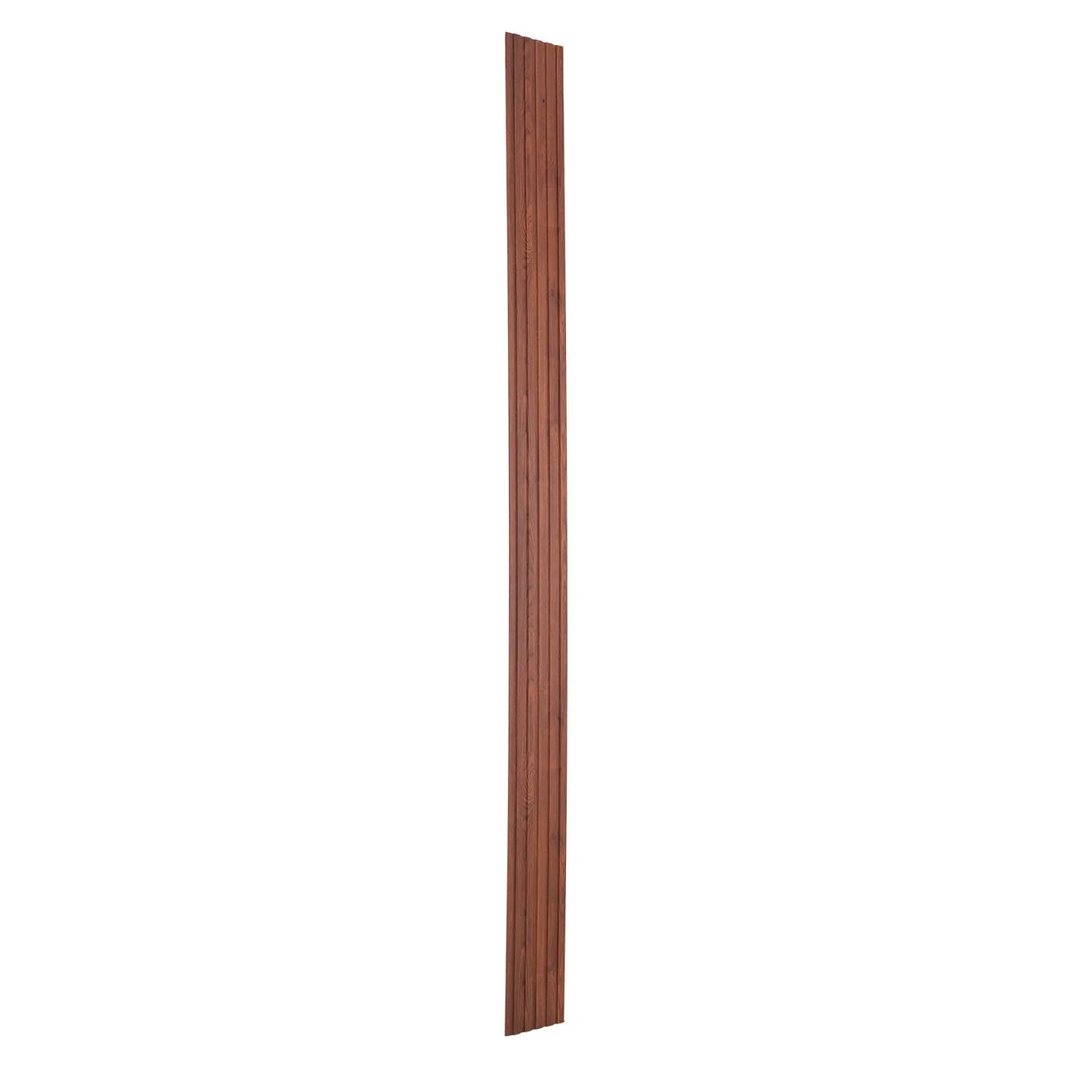 VEVOR Wood Slat Acoustic Panels, 8 Pieces, 2440 × 152 mm, WPC Accent Wall Panels for Modern Interior, Artificial Wood Wall Panels for Stylish Décor and Noise Reduction, Black Walnut Colour
