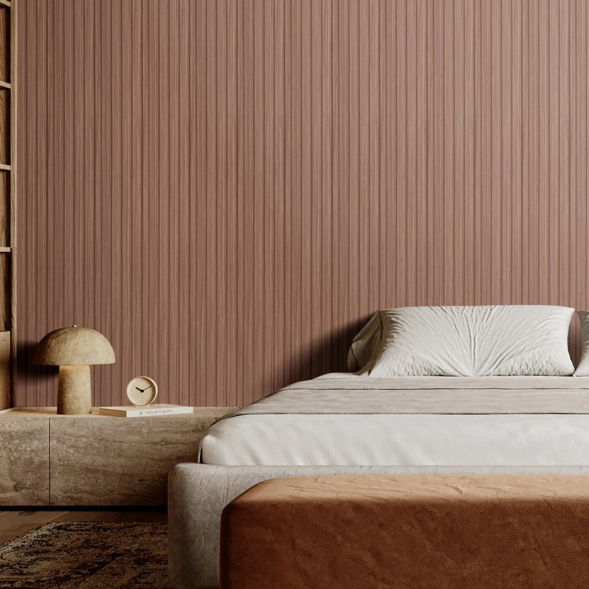 VEVOR Wood Slat Acoustic Panels, 8 Pieces, 2440 × 152 mm, WPC Accent Wall Panels for Modern Interior, Artificial Wood Wall Panels for Stylish Décor and Noise Reduction, Grey Oak Colour