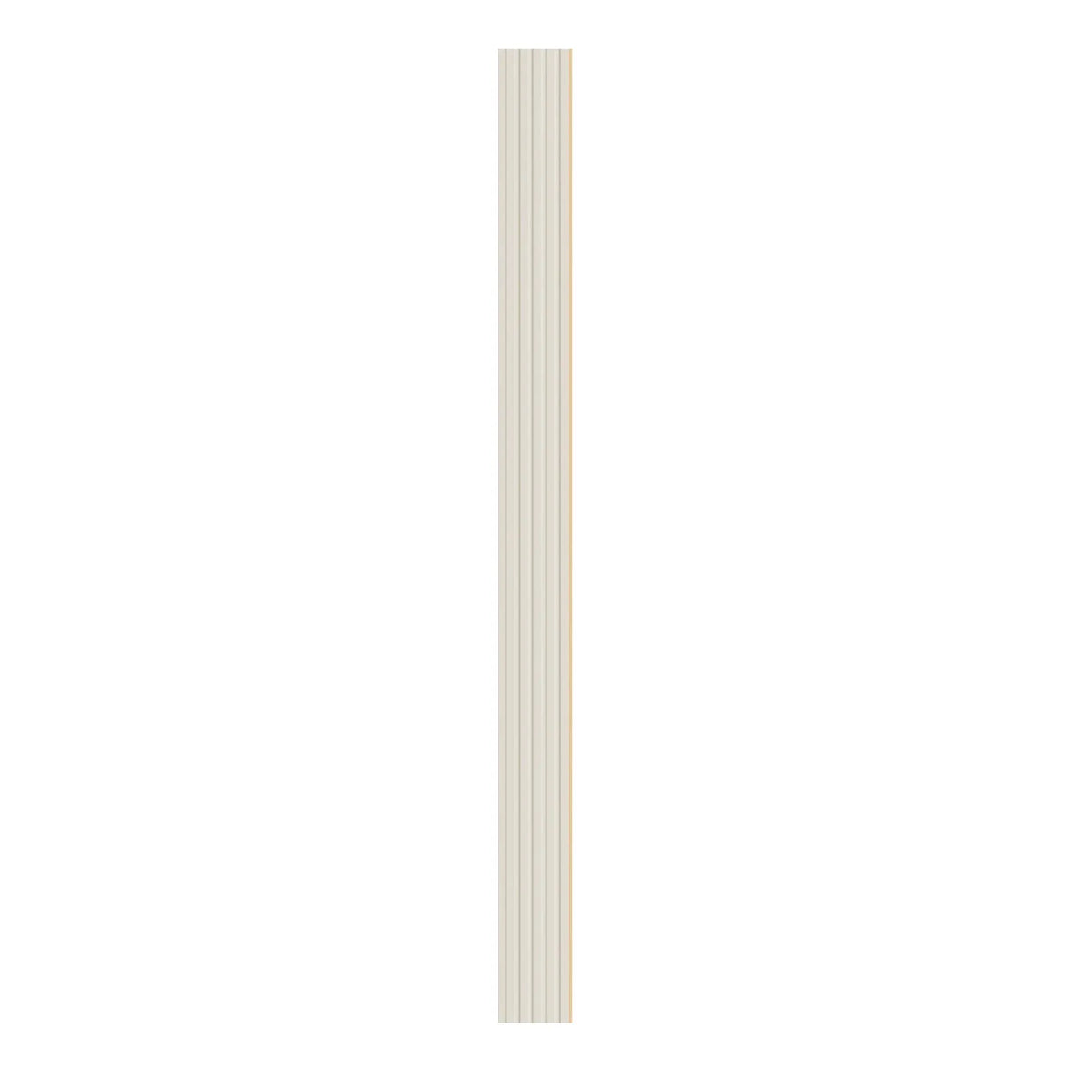 VEVOR Wood Slat Acoustic Panels, 8 Pieces, 2440 × 152 mm, WPC Accent Wall Panels for Modern Interiors, Artificial Wood Wall Panels for Stylish Décor and Noise Reduction, Matte White