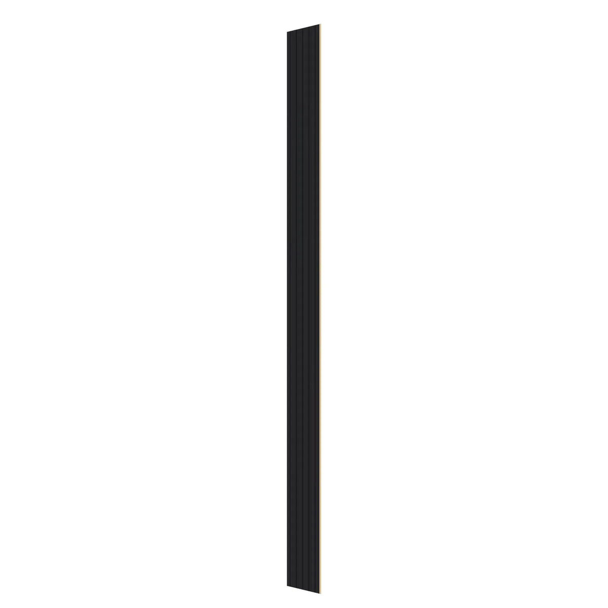 VEVOR koka līstu akustiskie paneļi, 8 gab., 2440 × 152 mm, WPC akcenta sienas paneļi modernam interjeram, mākslīgā koka sienas paneļi stilīgam dekoram un trokšņu samazināšanai, matēti melnā krāsā