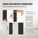 VEVOR koka līstu akustiskie paneļi, 8 gab., 2440 × 152 mm, WPC akcenta sienas paneļi modernam interjeram, mākslīgā koka sienas paneļi stilīgam dekoram un trokšņu samazināšanai, matēti melnā krāsā