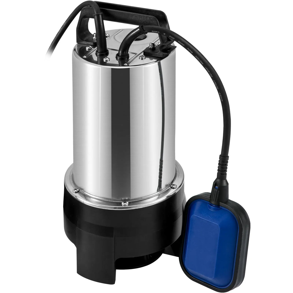VEVOR Submersible Water Pump 1100 W, Flow up to 20,000 l/h, with 10 m Cable and Automatic Float Switch, Stainless Steel Housing, Suitable for Clean and Dirty Water, Flooded Areas, Garden Ponds, Pools and Hot Tubs Drainage