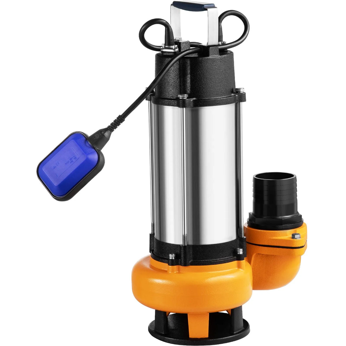 VEVOR Submersible Water Pump 2200 W, Flow up to 60,000 l/h, with 8 m Cable and Automatic Float Switch, Stainless Steel Housing, Suitable for Clean and Dirty Water, Flooded Areas, Garden Ponds, Pools and Hot Tubs Drainage