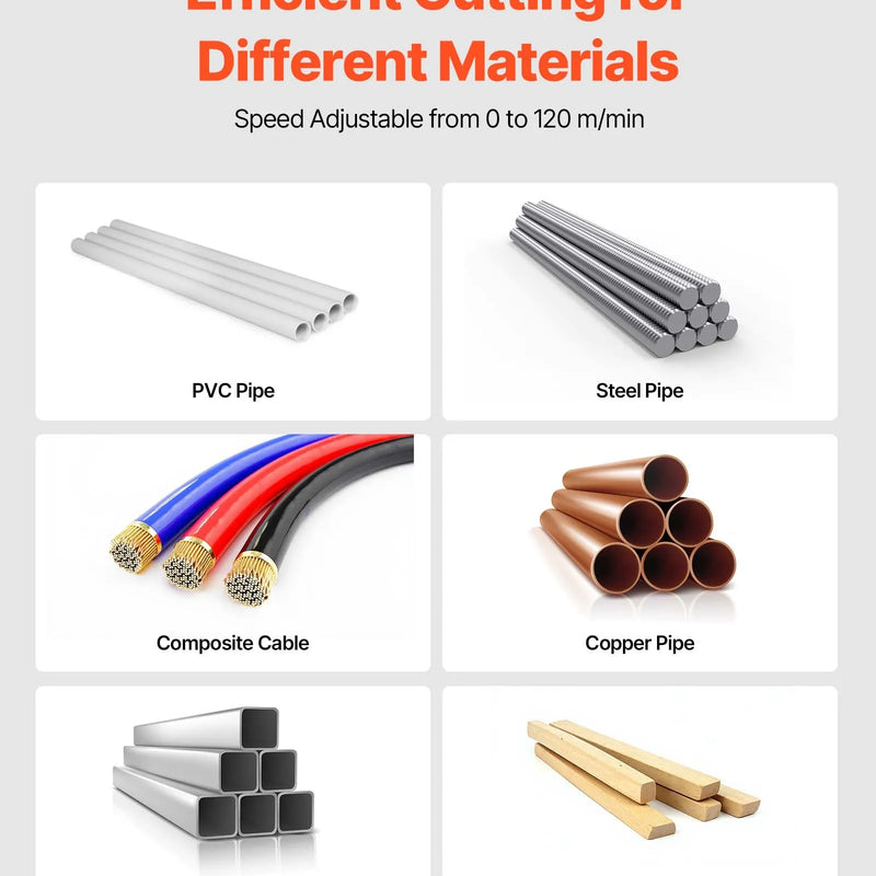 VEVOR 20 V portatīvā lentzāģa komplekts, griešanas dziļums 127 × 115 mm, 360 W bezsuku motors, 4,0 Ah akumulators, kompakts bezvadu portatīvais lentzāģis ar regulējamu ātrumu 0–120 m/min, paredzēts metāla un koka griešanai