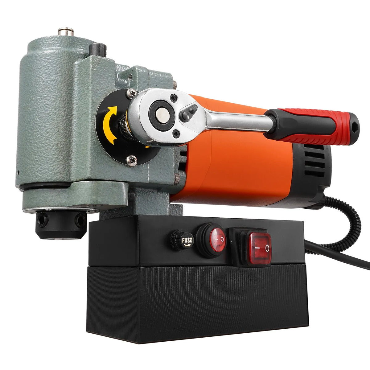 VEVOR Low Profile Magnetic Drill, 1300 W, Portable Magnetic Drill with Cooling System and Overload Protection, Suitable for Equipment Installation and Industrial Work