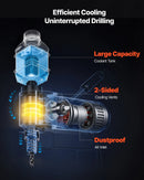 VEVOR zema profila magnētiskā urbjmašīna, 1300 W, Ø35 mm urbšanas diametrs, 10000 N magnētiskā pievilkšanas jauda, pārnēsājama magnētiskā urbjmašīna ar 650 apgr./min ātrumu un Weldon kātu, metāla virsmām, rūpniecības un mājas darbiem