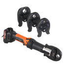 Akumulatora cauruļu presēšanas instruments ar 3 presformām V15, V22, V28, 18 V, 4,0 Ah