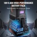 Akumulatora cauruļu presēšanas komplekts ar presformām V15, V22, V28