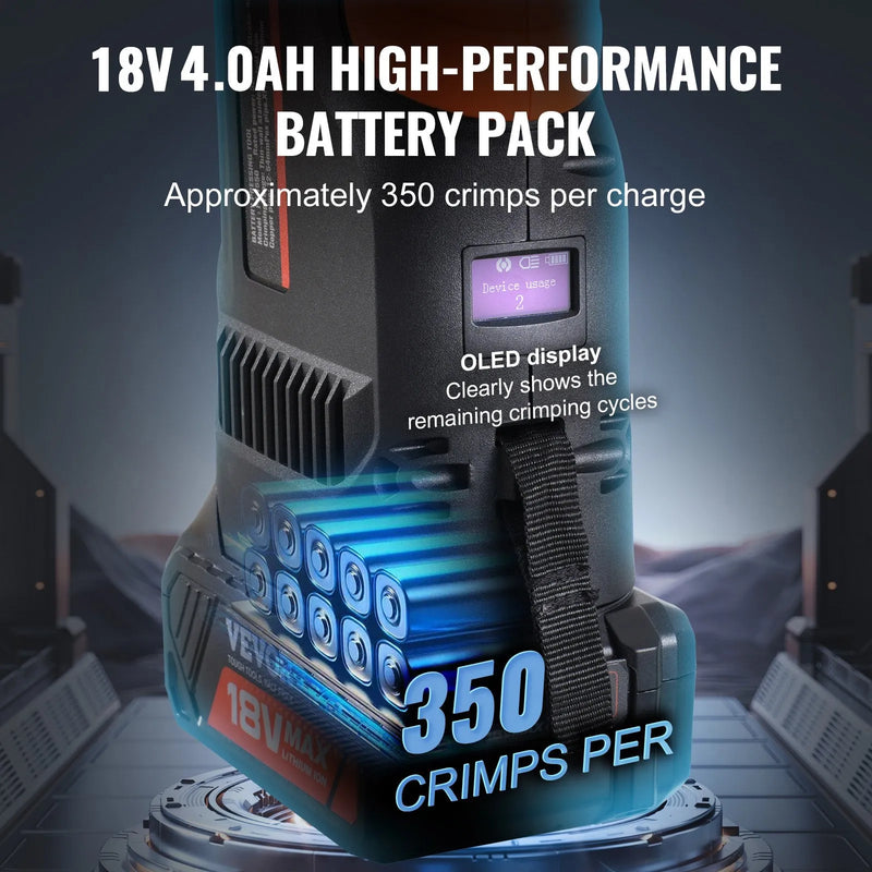 Akumulatora cauruļu presēšanas komplekts ar presformām M15, M22, M28