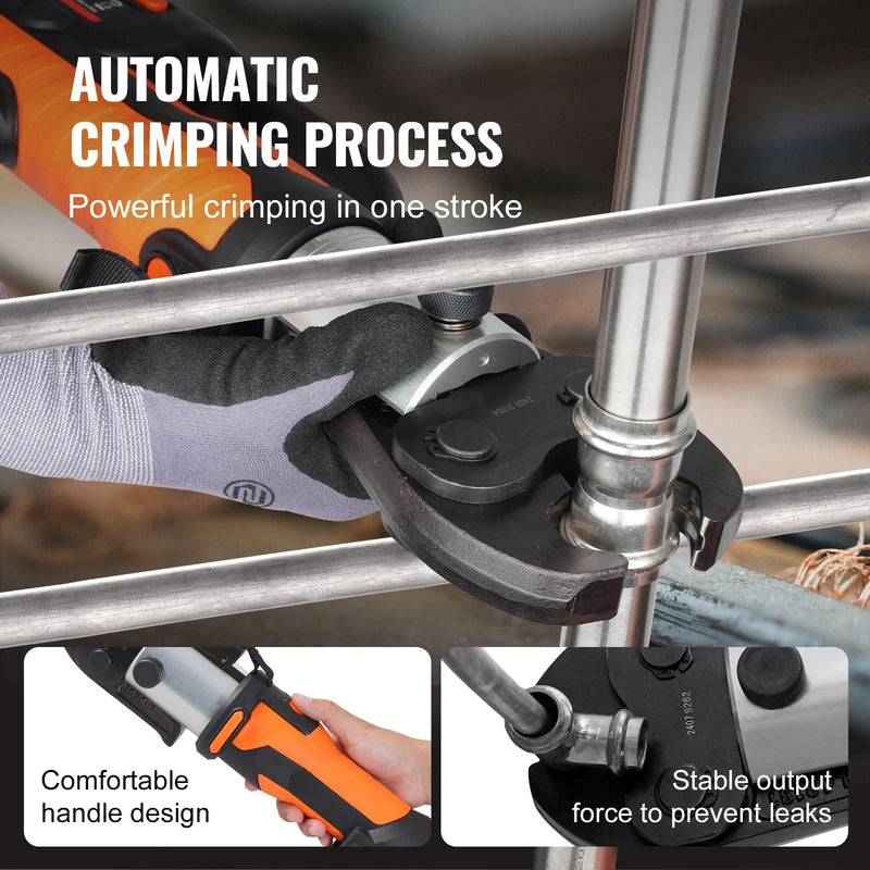 Akumulatora cauruļu presēšanas komplekts ar presformām M15, M22, M28