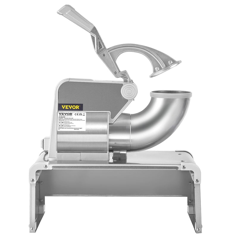 VEVOR Komerciālais ledus smalcinātājs, 300 kg/stundā, 350W, ar diviem asmeņiem