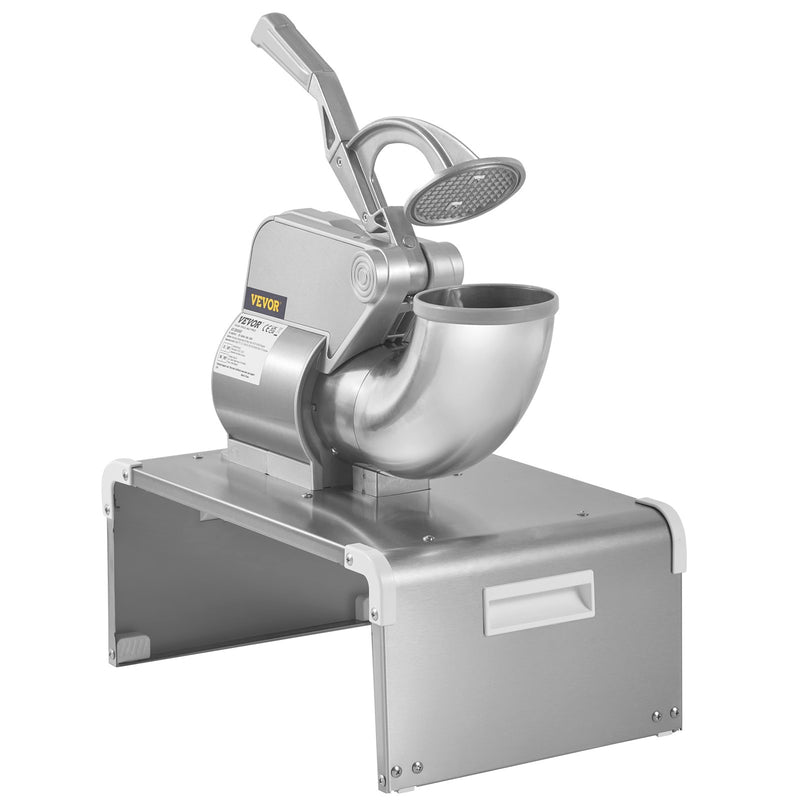 VEVOR Komerciālais ledus smalcinātājs, 300 kg/stundā, 350W, ar diviem asmeņiem