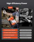 Bezvadu smērvielas pistole 550 bar maksimālais spiediens, akumulatora darbināma, ar LED apgaismojumu un 900 mm šļūteni, saderīga ar 18 V Makita akumulatoriem, paredzēta transportlīdzekļu un iekārtu eļļošanai (tikai instruments)