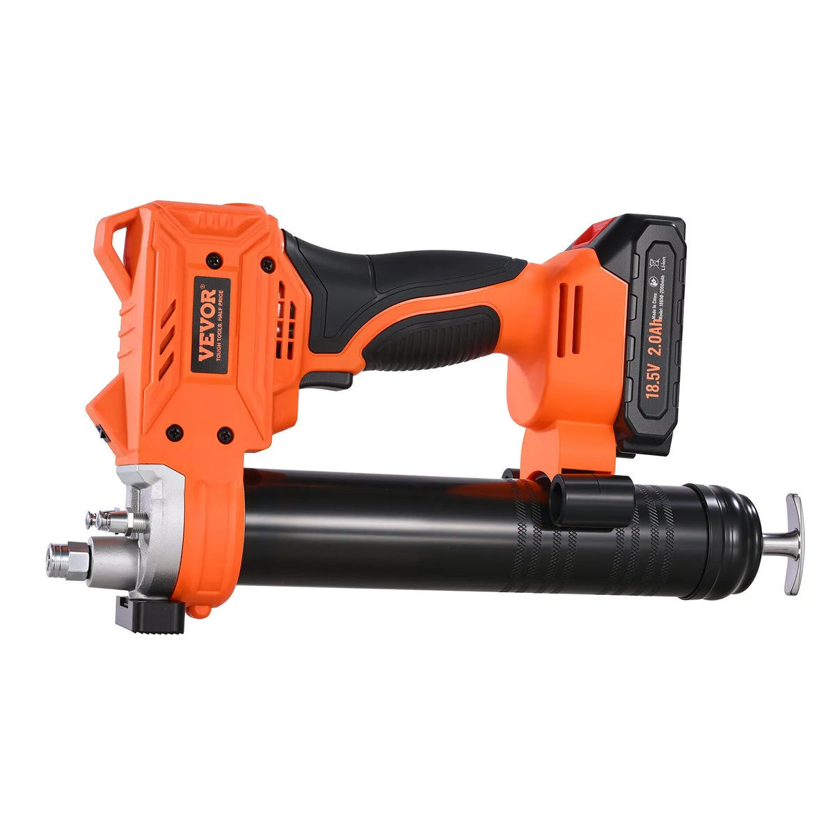 Cordless Grease Gun, 552 bar, 20 V with 2.0 Ah Battery, LED Light and 90 cm Hose, with Carry Case and Variable Speed (Battery Not Included)
