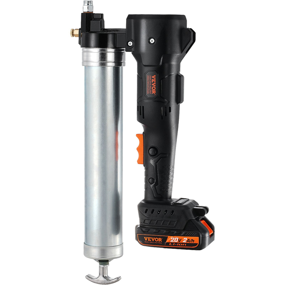 VEVOR Cordless Grease Gun, 20V, 2.0 Ah Battery Kit, 10,000 PSI, with Carrying Case